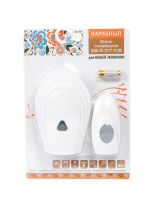 Звонок дверной беспроводной, на батарейках, 32 мелодии, кнопка IP 30, 2 х 1.5 В, АА, TDM Electric, Народный ЗББ-Н-11/7-32М, SQ1901-0112