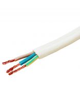 Провод ПУГНП, 3х1.5 мм2, 100 м, медь, ПуГВВ/ПБППГ/ПУГНП/ПБГВВ, ГОСТ, белый, ККЗ