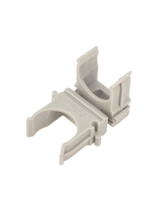 Крепеж-клипса для труб, 100 шт, диаметр 20 мм, серый, Rexant, 28-0120-2