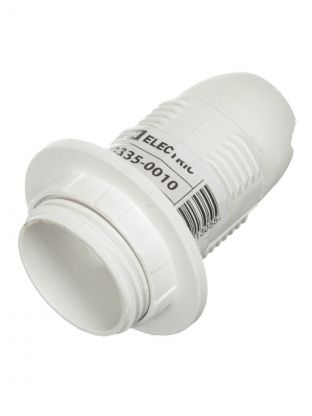 Патрон E14, TDM Electric, пластик, термостойкий, с кольцом, белый, SQ0335-0010