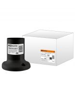 Патрон E27, потолочный, TDM Electric, пластик, термостойкий, прямой, черный, SQ0335-0077