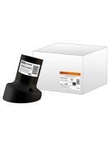 Патрон E27, настенный, TDM Electric, пластик, термостойкий, наклонный, черный, SQ0335-0076