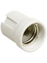 Патрон E27, LH01, керамика, белый, 41 037