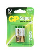 Батарейка GP, АА (LR6, 15A), 15AA21-2CRSBC2, щелочная, блистер, 2 шт, 1223