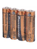 Батарейка Panasonic, АА (LR6, 15A), Alkaline Power, щелочная, 1.5 В, спайка, 4 шт