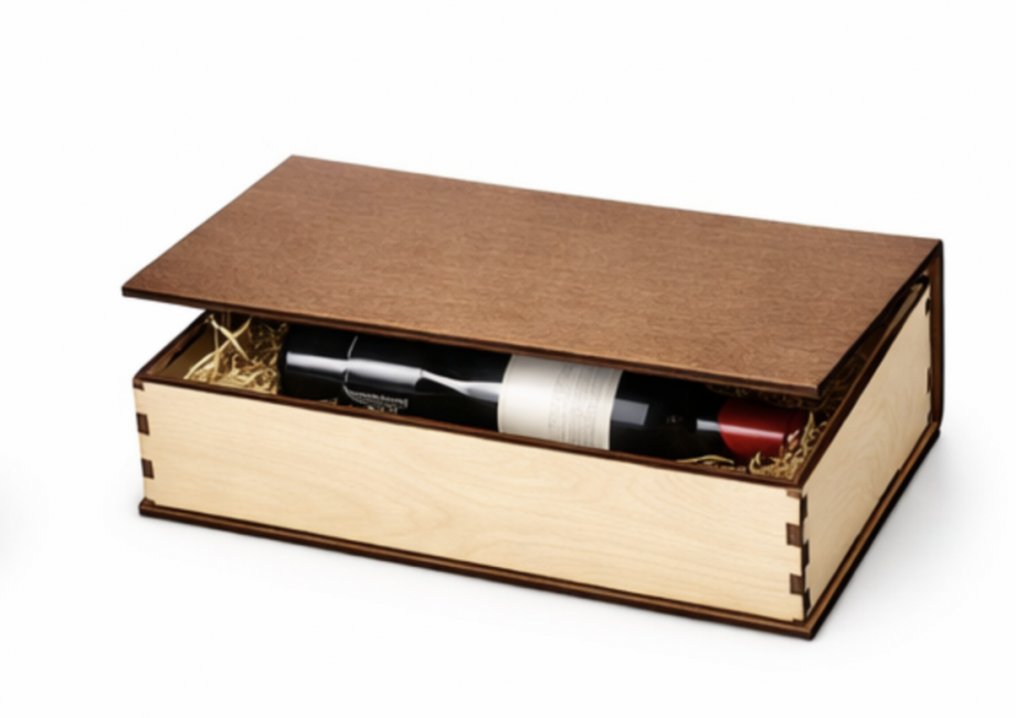 Коробка для вина на 1 бутылку с магнитной крышкой