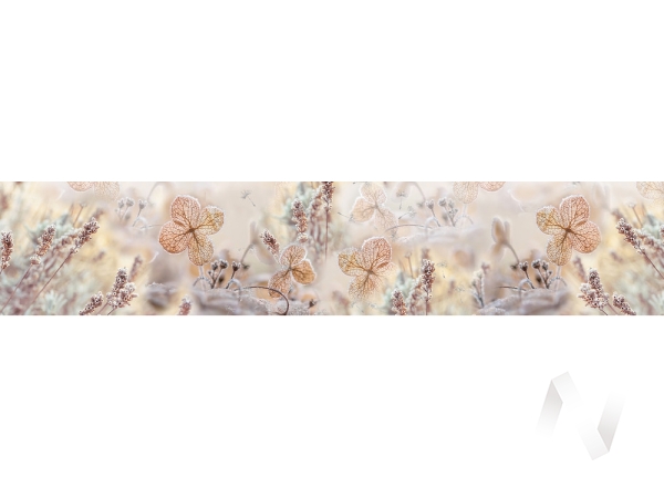 Панель КМ МR 29 Цветки - мерцание серебро 3000*610*3мм