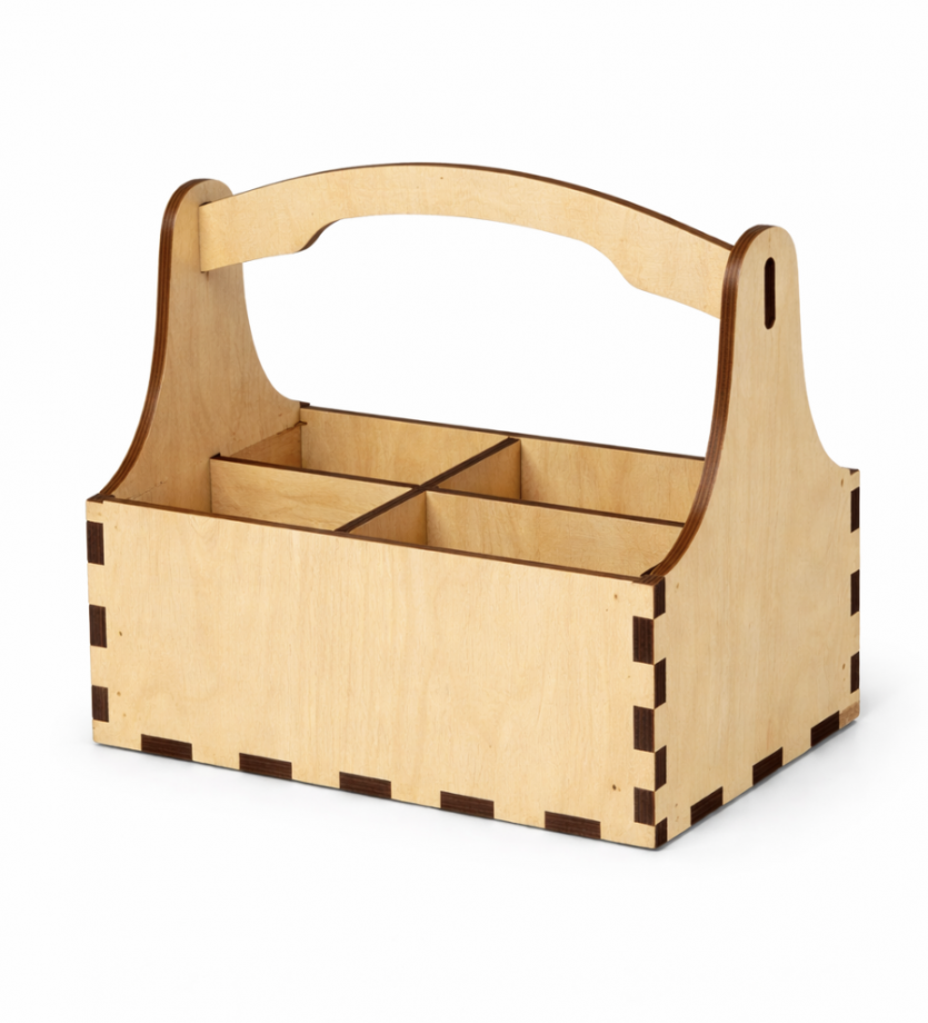 Ящик для крафтового пива на 4 бутылки