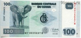 Конго 100 франков 2022