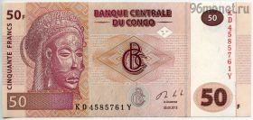 Конго 50 франков 2013