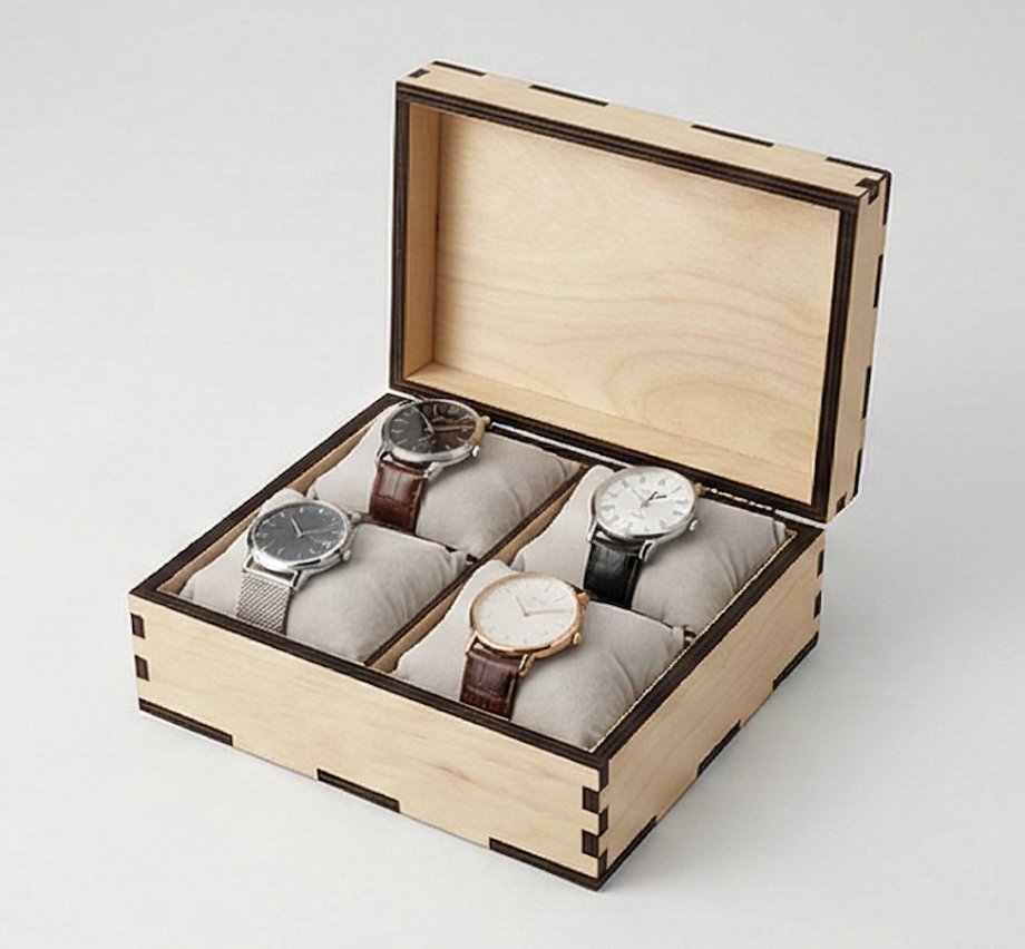 Шкатулка для часов на 4 слота
