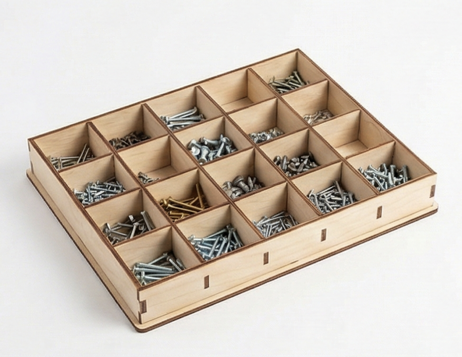 Органайзер для крепежа (ячейки) 20 секций