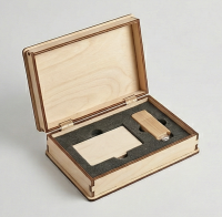 Коробка для флешки + карточка (универсальная)