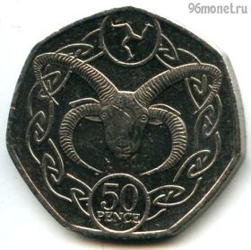 Остров Мэн 50 пенсов 2018