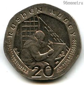 Остров Мэн 20 пенсов 2001 AA