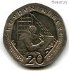 Остров Мэн 20 пенсов 2001 AA