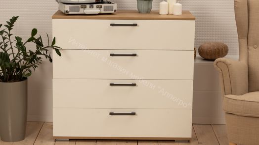 Комод «Нео» - 502.000.000 Дуб Крафт золотой, Белый