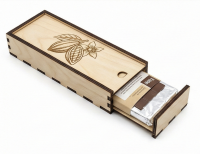 Пенал со сдвижной крышкой для шоколада 200г