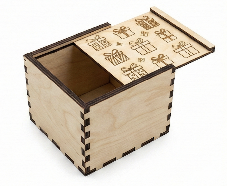 Коробка со сдвижной крышкой для мини-подарка (универсальная)