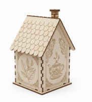 Чайный домик классический с гравировкой