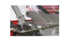 Левый откидной кронштейн для Howo70