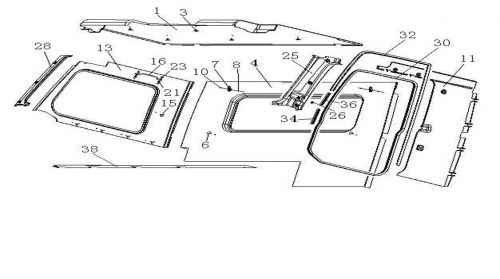 Подлокотник в сборе для Howo70
