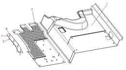 Коврик кабины (с обогревателем) для Howo70