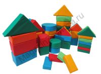 Детский конструктор из мягких модулей №4 (43 элемента)