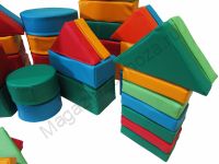 Детский конструктор из мягких модулей №4 (43 элемента)