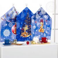 Набор полотенец из рогожки "Волшебница" (2шт.)