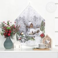 Полотенце кухонное из рогожки "Студеная пора"