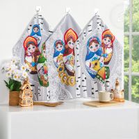 Набор полотенец из рогожки "Марфа" (3шт.)