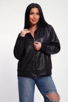 Женский бомбер на молнии 20691 [черный]