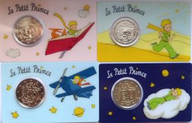 Маленький принц 2 евро Франция 2026 Набор из 4 блистеров