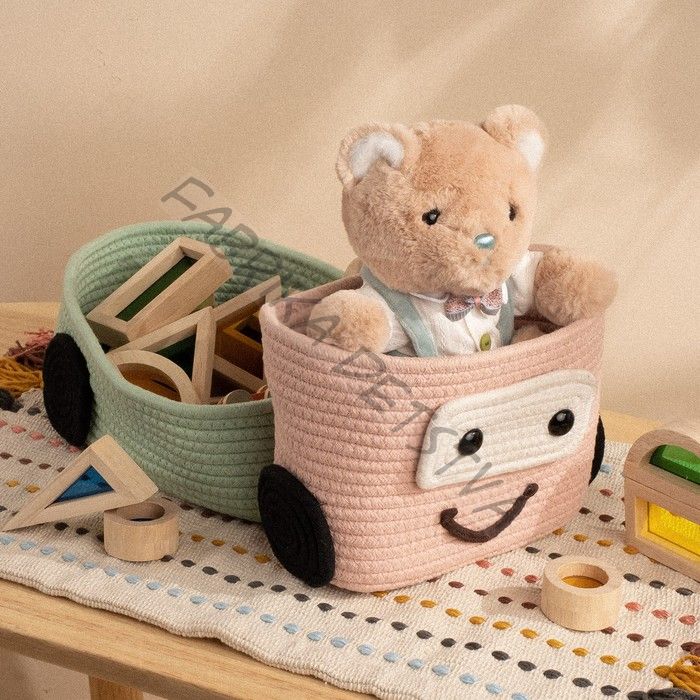 Корзина для игрушек SL Home «Грузовик», плетёная, ручной работы, 42x23x17 см