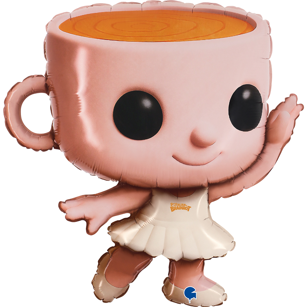 Балерина Капучино шар фигурный фольгированный с гелием