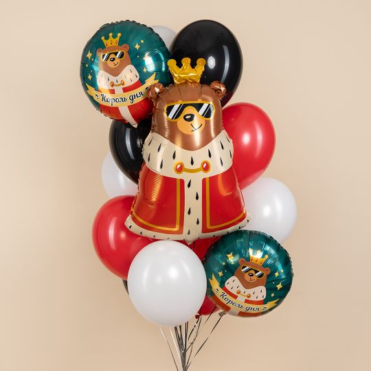 Фонтан Король дня 2 из шаров с гелием