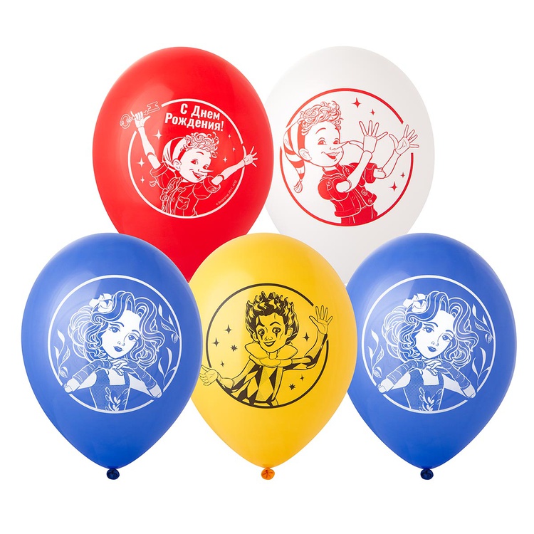 Буратино двухсторонний шар латексный с гелием