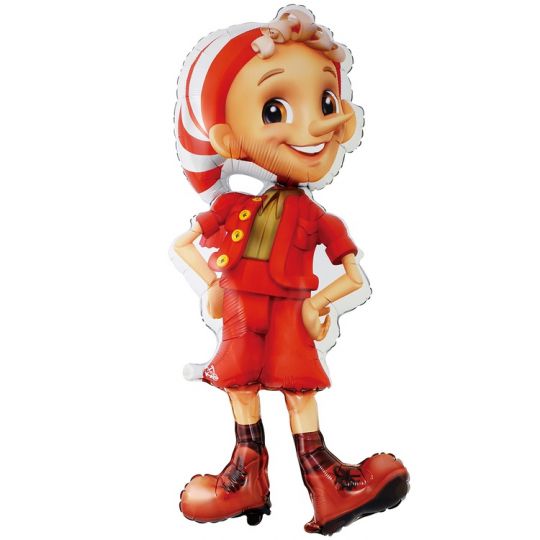 Буратино 1 шар фигурный фольгированный с гелием