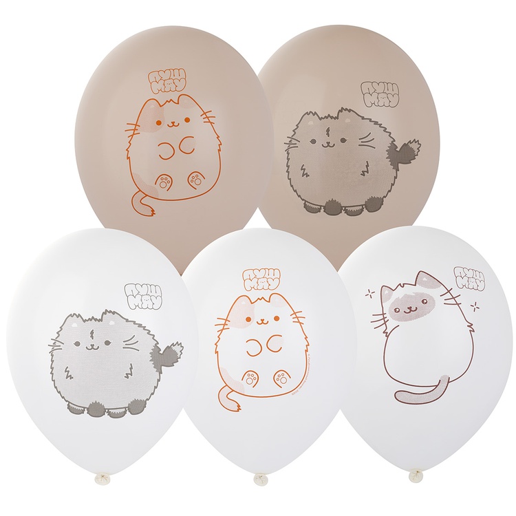 ПушМяу 2 шар латексный с гелием