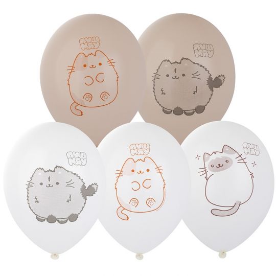 ПушМяу 2 шар латексный с гелием