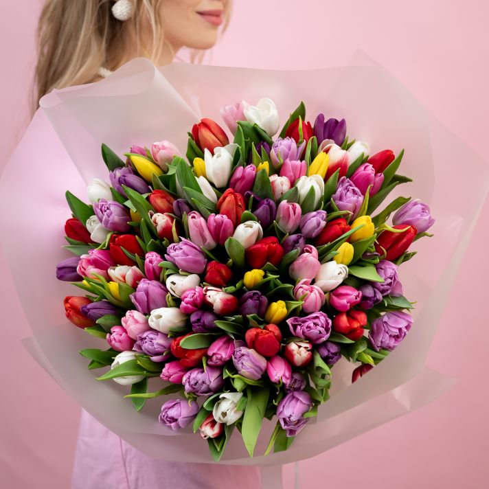 Тюльпаны микс 101шт