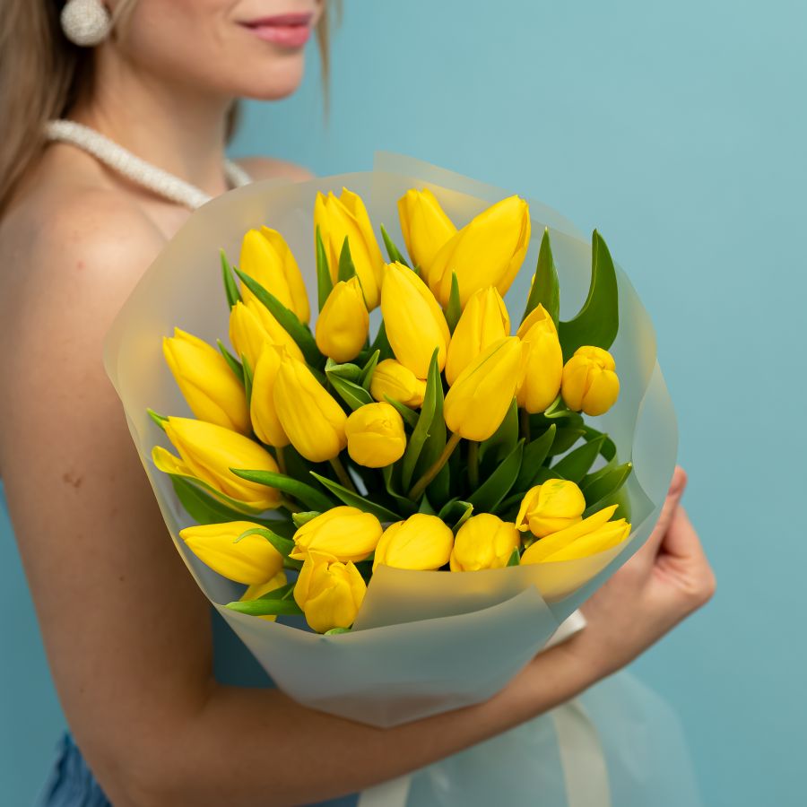 Тюльпан желтый 25 шт