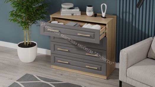 Комод «Сэнди» - 211.001.000 Вяз благородный, Серый вулкан