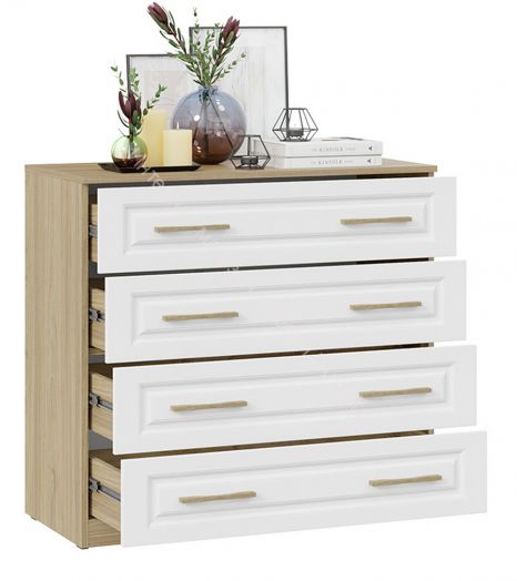 Комод «Сэнди» - 211.001.000 Вяз благородный, Белый