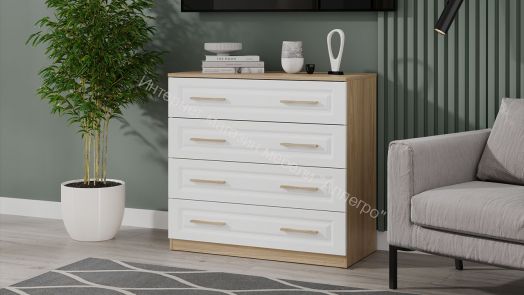 Комод «Сэнди» - 211.001.000 Вяз благородный, Белый