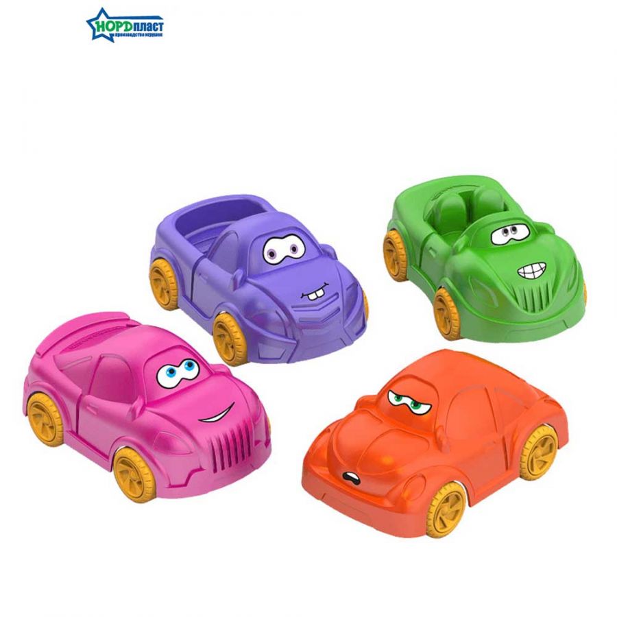 Маленькие машинки "Глазастики" (4 шт. в сетке)