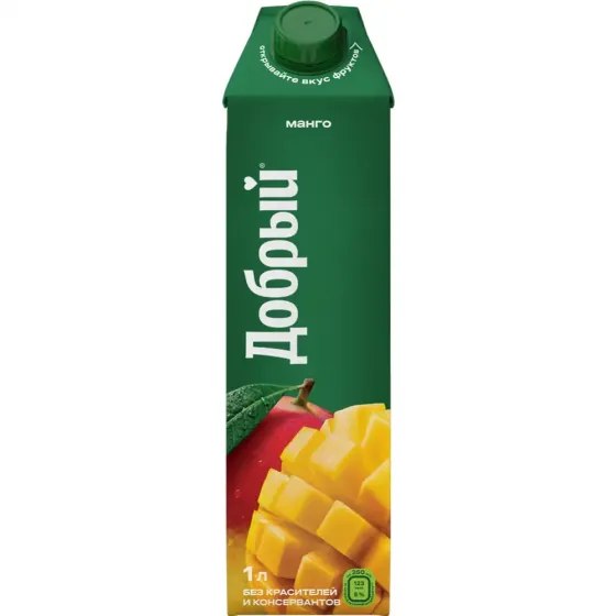 Нектар Добрый манго с мя­ко­тью, 1 л