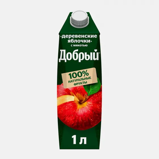 Нектар Добрый Деревенские яблочки 1л