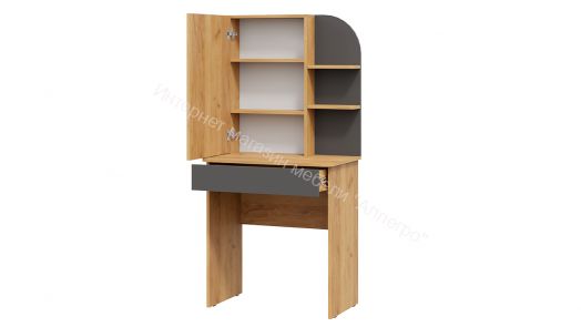 Стол туалетный «Майя» Дуб Крафт золотой, Серый графит
